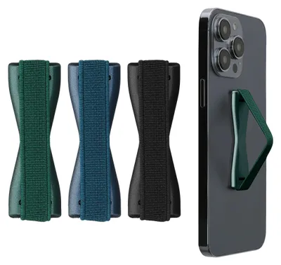 Produktbild von kwmobile Smartphone Fingerhalter 3 Set - Handy Halter Griff Halterung Einhandbedienung - 3x Handyhalter in Metallic Karibikblau Metallic Petrol