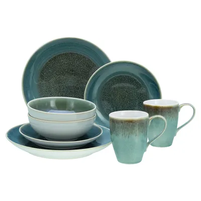 Obrázok produktu pre CreaTable, 25863, Caldera Green, 8-dielny jedálenský servis, kamenina