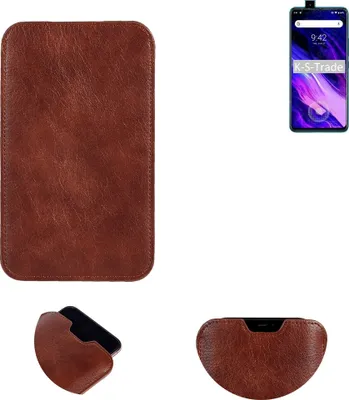 Produktbild von K-S-Trade Schutzhülle Handyhülle kompatibel mit UMIDIGI S5 Pro Handytasche Kunstleder Sleeve in braun