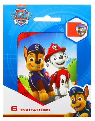 Zdjęcie produktu dla przyjęcie Paw Patrol z kopertami 6 sztuk