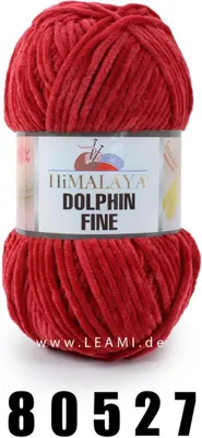 Produktbild von Himalaya Dolphin Fine 80527 Red Strickgarn
