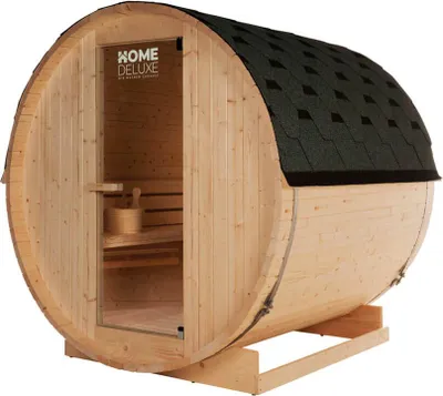 Produktbild von HOME DELUXE Outdoor Fasssauna LAHTI - ideal für 4 Personen aus Fichtenholz