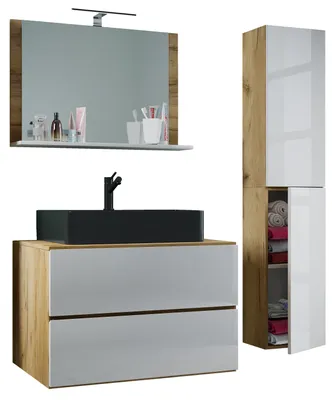 Produktbild von 4-tlg Waschtisch Badmöbel Lendas 80 cm L