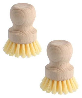 Image de Set de 2 brosses à légumes en bois Fackelmann Nature