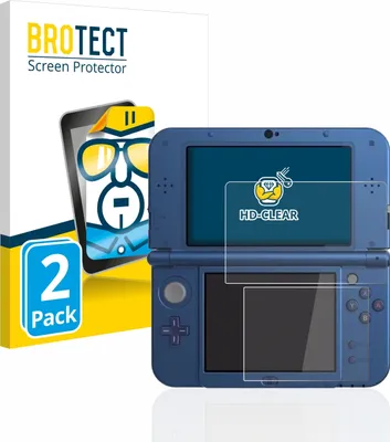 Produktbild von 2x Für Nintendo New 3DS XL Schutzfolie BROTECT Displayschutz Display Schutz Folie Klar Transparent
