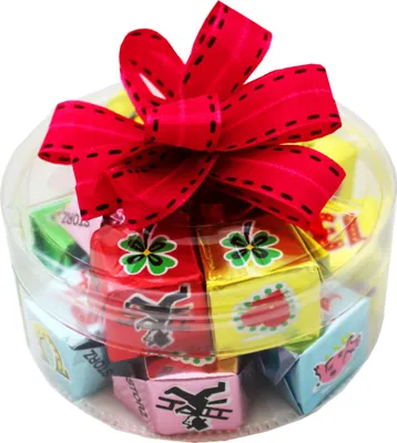 Produktbild von Storz Glückswürfel 14 Stk. in Minidose (140 g) / Schokolade / Haselnuss Nougat Würfel