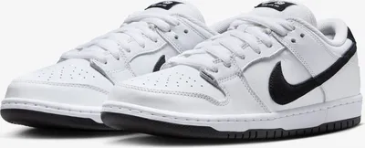Produktbild von Nike SB Dunk Low Pro "White and Black" Weiß/Schwarz, Größe: 48,5