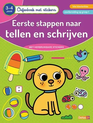 Obrázok produktu pre Deltas -Übungsbuch mit Aufklebern - Zählen und Schreiben (3-4 Jahre)