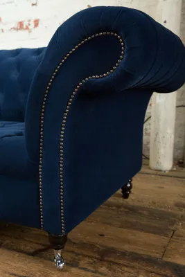 Image de Canapé Chesterfield velours quatre places design Canapés rembourrés Canapé velours 265cm