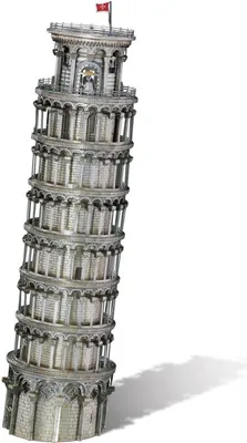 Produktbild von Piececool 3D Puzzle, Turm von Pisa, Metall, 127 Teile