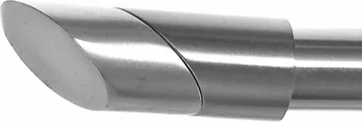 Produktbild von BASIT Gardinenstange selber zusammenstellen Edelstahl look Metall Ø 16mm Einzelteile