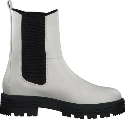 Produktbild von s.Oliver Damen Chelsea Boot Stiefelette Profilsohle Plateau 5-25411-39, Größe:41 EU, Farbe:Weiß