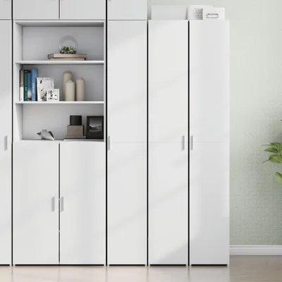 Image de vidaXL Highboard blanc 30x42,5x185 cm Bois composite