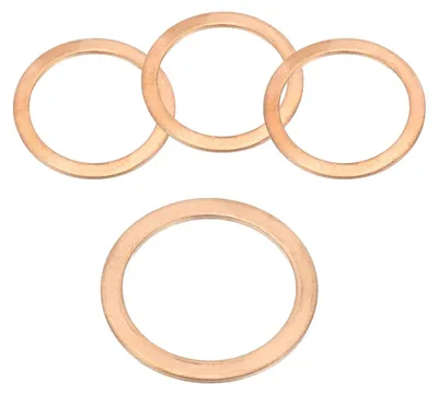 Produktbild von 4 Stück Kupferdichtringe, M30 x 38 mm Unterlegscheiben für Schrauben und Bolzen