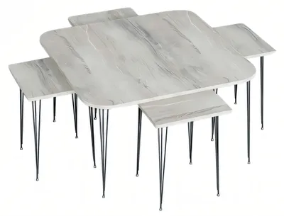 Immagine prodotto di Tavolino moderno in legno grigio con tavolini