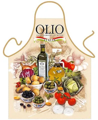 Produktbild von Unisex Schürze für Grillen und Kochen, Olio Design, Polyester, ca. 73x57,5 cm