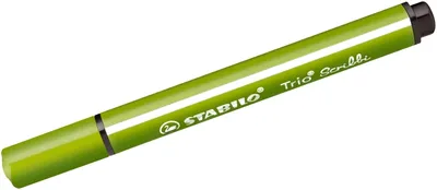 Produktbild von Gefederter Dreikant-Filzstift - STABILO Trio Scribbi - 5er Pack - hellgrün