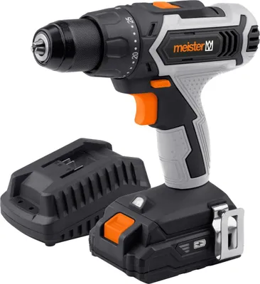 Produktbild von Meister Akku-Bohrschrauber-Set Mobile Werkstatt 20 V Akku, Ladegerät & Zubehör