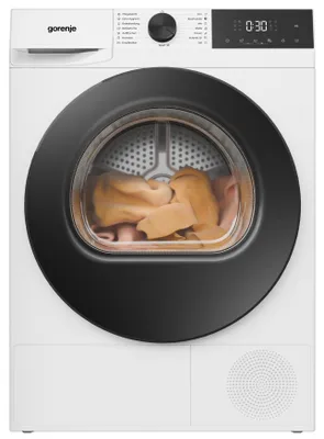 Produktbild von Gorenje D5G2P8D Wärmepumpentrockner, 8 kg, TwinAir, SensorDry, Knitterschutz, Weiß