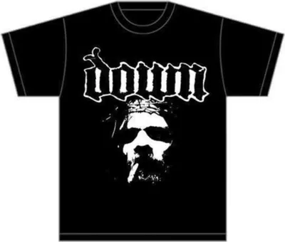 Produktbild von Down Face Herren T Shirt: schwarz XX-Large