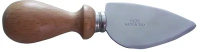 Droppelmesser, Holzgriff, Stahlklinge, 25 cm, silber
