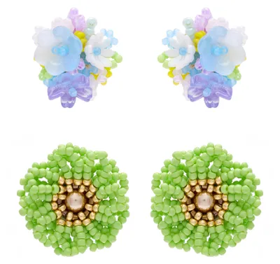 Image de SUPSLIM - Ensemble de boucles d'oreilles pour femmes, multicolore, taille unique