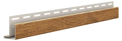 Produktbild von VILO Fronto SVP-12,5 Mini - Außenecke für Kunststoff Fassadenpaneele - Siding Außeneckprofil Zubehör - 3,05 m - Honigeiche