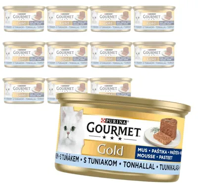 Produktbild von Purina Gourmet Gold Mousse mit Thunfisch 12x85g Nassfutter für Katzen