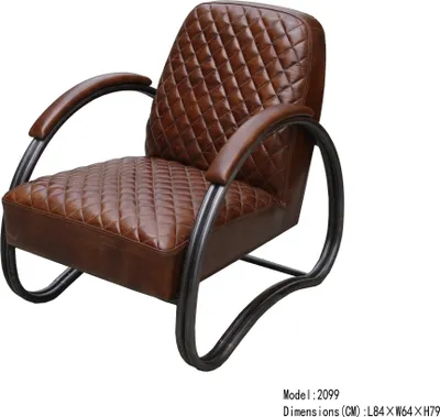 Immagine prodotto di Designsessel Echtleder Vintage Ledersessel Designsessel