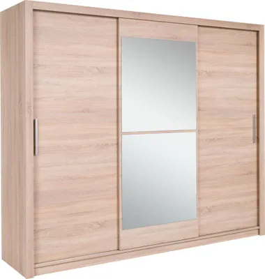 Produktbild von Kleiderschrank 250 cm mit Spiegel COKATO 5 – Sonoma-Eiche