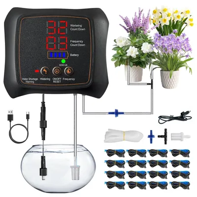 Produktbild von Bewässerungssystem automatisch, 16 Blumentöpfe, 1000 ml, ABS, für Zimmerpflanzen