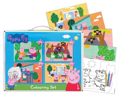 Immagine prodotto di Peppa Wutz - Set di puzzle da colorare
