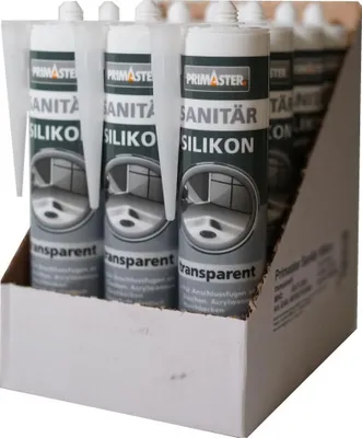Produktbild von Primaster Sanitär Silikon transparent 310 ml 12 St. Kartonabnahme