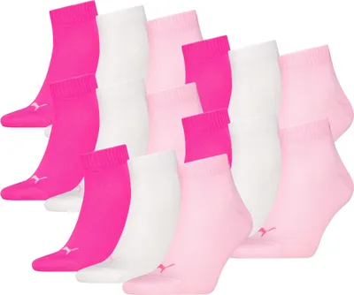 Produktbild von 15 Paar Uni Puma Quarter kurze Sportsocken in Pink Lady Größe 39-42