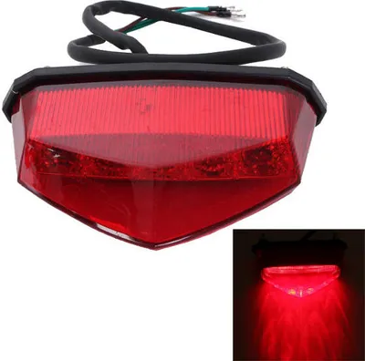 Productafbeelding van Universele LED-achterlichtplaat voor motorfietsen en dirt bikes, met remlichtfunctie