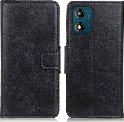Produktbild von Mobigear Classy  Motorola Moto E13 Hülle Klapphülle Geldbörse - Schwarz