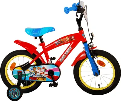 Image de Vélo enfant Paw Patrol - Garçons - 14 pouces - Rouge/bleu