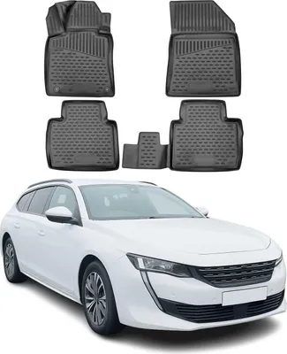 Produktbild von 2018-2021 Peugeot 508 SW Fußmatten TPE Schwarz 4 tlg