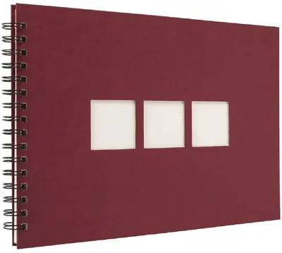 Produktbild von Manille Spiralalbum 23x34 cm rot