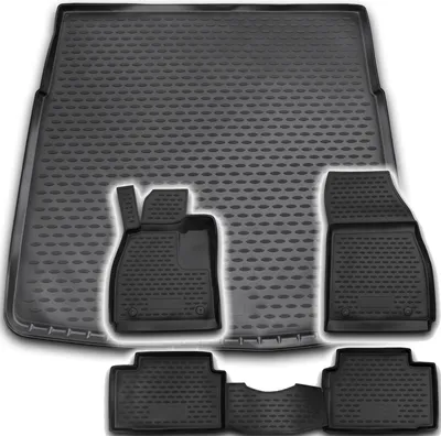 Produktbild von Gummi Kofferraumwanne + Fußmatten Set für Opel Insignia A Kombi, Bj. 2008-2016