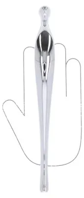 Produktbild von Griff für Möbel aus Zinklegierung, Lochabstand 224 mm, verchromt, Set mit 6 Stück