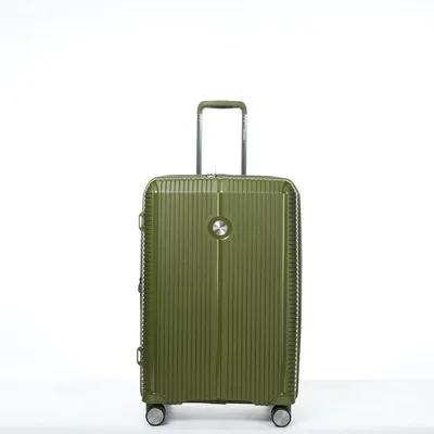 Image de Valise à roulettes Verage Rome Spinner taille M avec serrure à combinaison TSA – Valise à coque rigide extensible. Couleur : vert clair