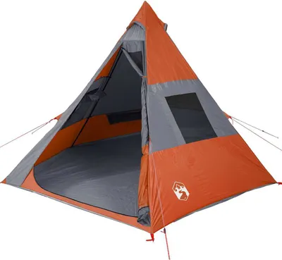 Produktbild von vidaXL Tipi-Campingzelt 7 Personen Orange Wasserdicht