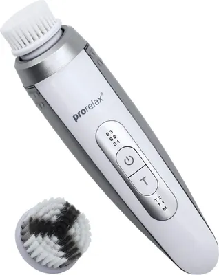 Produktbild von PRORELAX SONIC Ultraschall Gesichtsbürste Gesichtsreiniger weiß/silber NEU