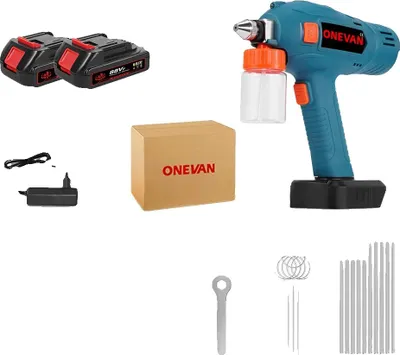 Immagine prodotto di Pistola a spruzzo, design portatile, diverse opzioni di ugelli, 2 batterie, spina UE