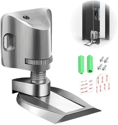Produktbild von Metallische Magnetische Deurstopper - Unsichtbare Bodenmontage - Silber