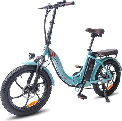 Produktbild von Damen E Bike klapprad Elektrofahrrad 20 Zoll, 3.0 Fat Tire Damen E-Fahrrad Faltbares, 18AH Akku, 250W Fatbike Damen, Shimano 7S Mountain ebike Herren