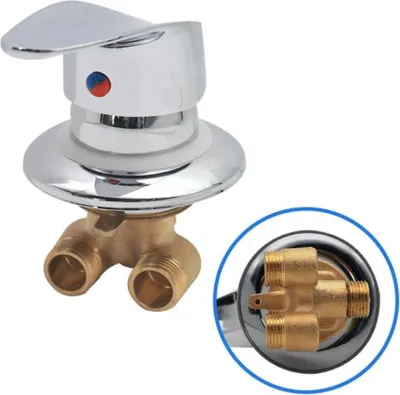 Produktbild von Duschkabinen-Duschkabinen-Robinet-Duschkabine in Laton-Ausführung. Robinet-Duschkopf-Chrom-Anschluss. G1/2-Zoll-Duschkopf-Wasserhahn und Duschkopf für den Raum