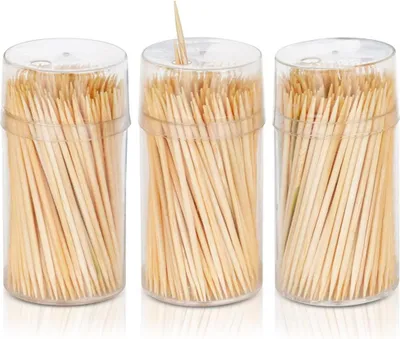Zdjęcie produktu dla Orion | Wykałaczki - 6,5 cm - 600 sztuk - Bambusowe - Jednorazowe - Higieniczne - Szaszłyki Coctaill