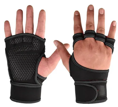 Produktbild von Trainingshandschuhe mit Handgelenkstütze - Schwarz - L